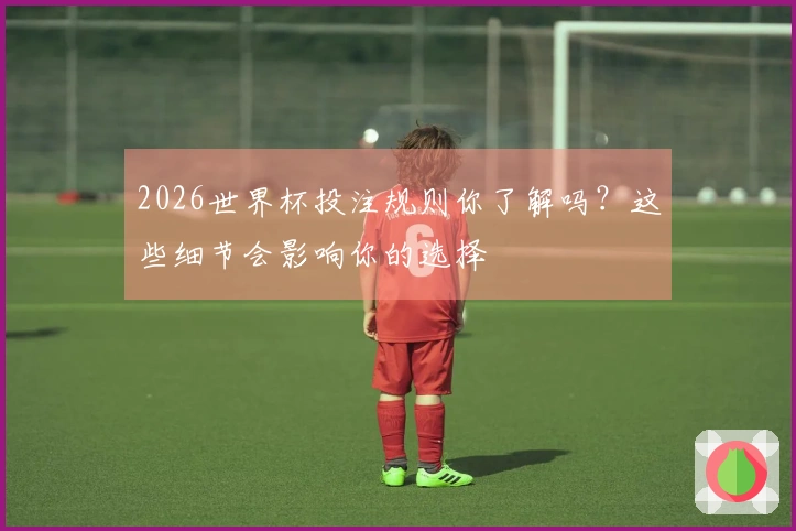 2026世界杯投注规则你了解吗？这些细节会影响你的选择